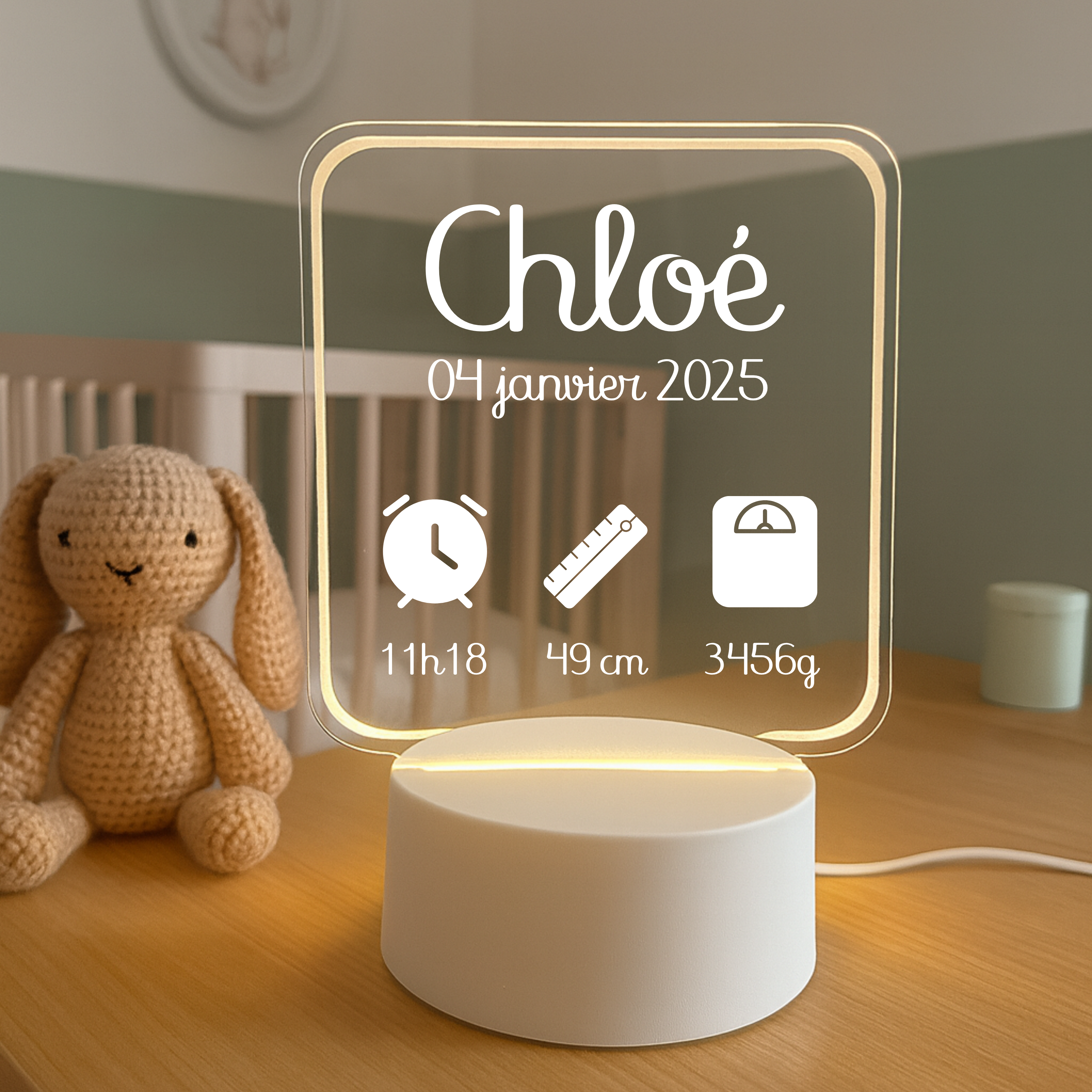 Lampe 3D personnalisée