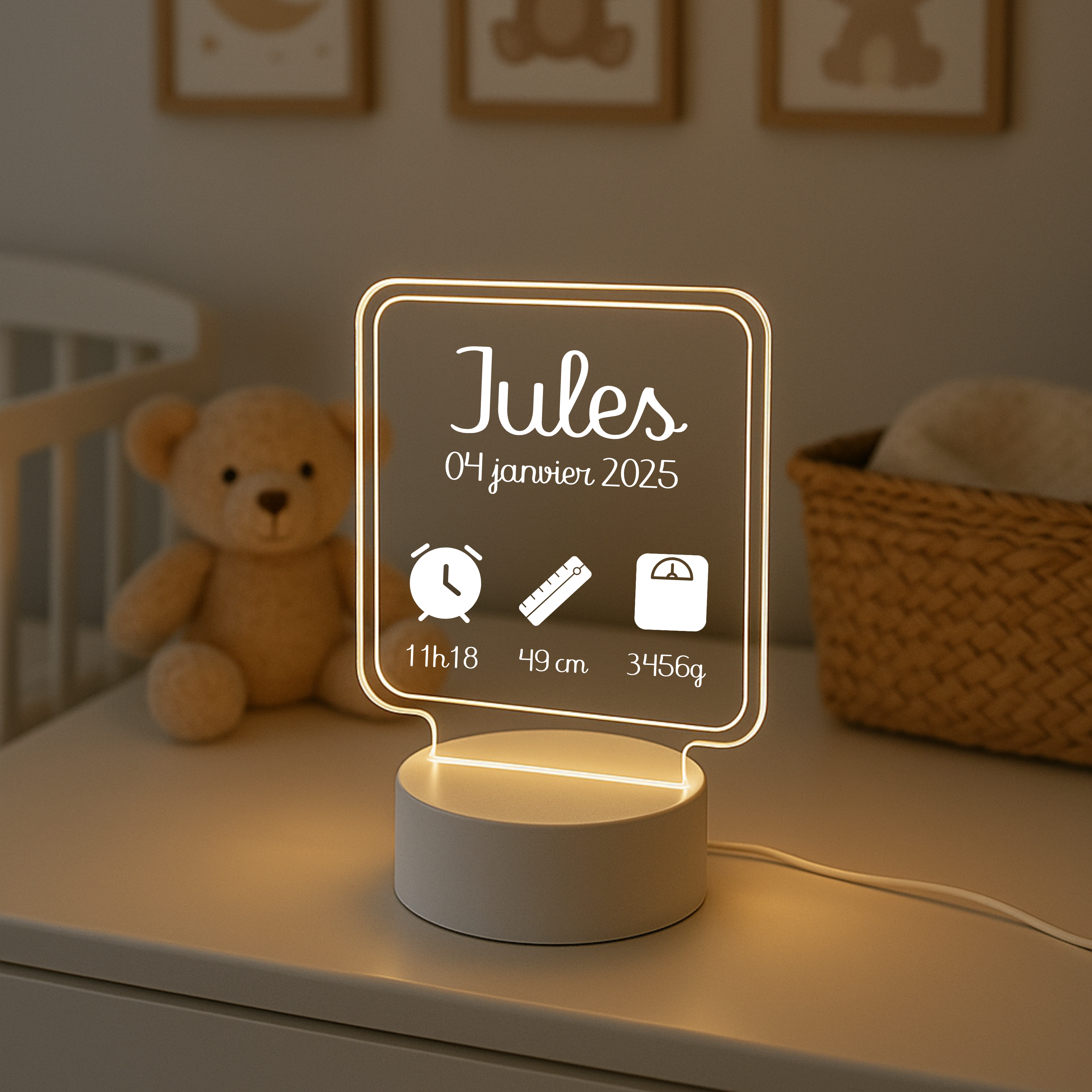 Lampe 3D personnalisée