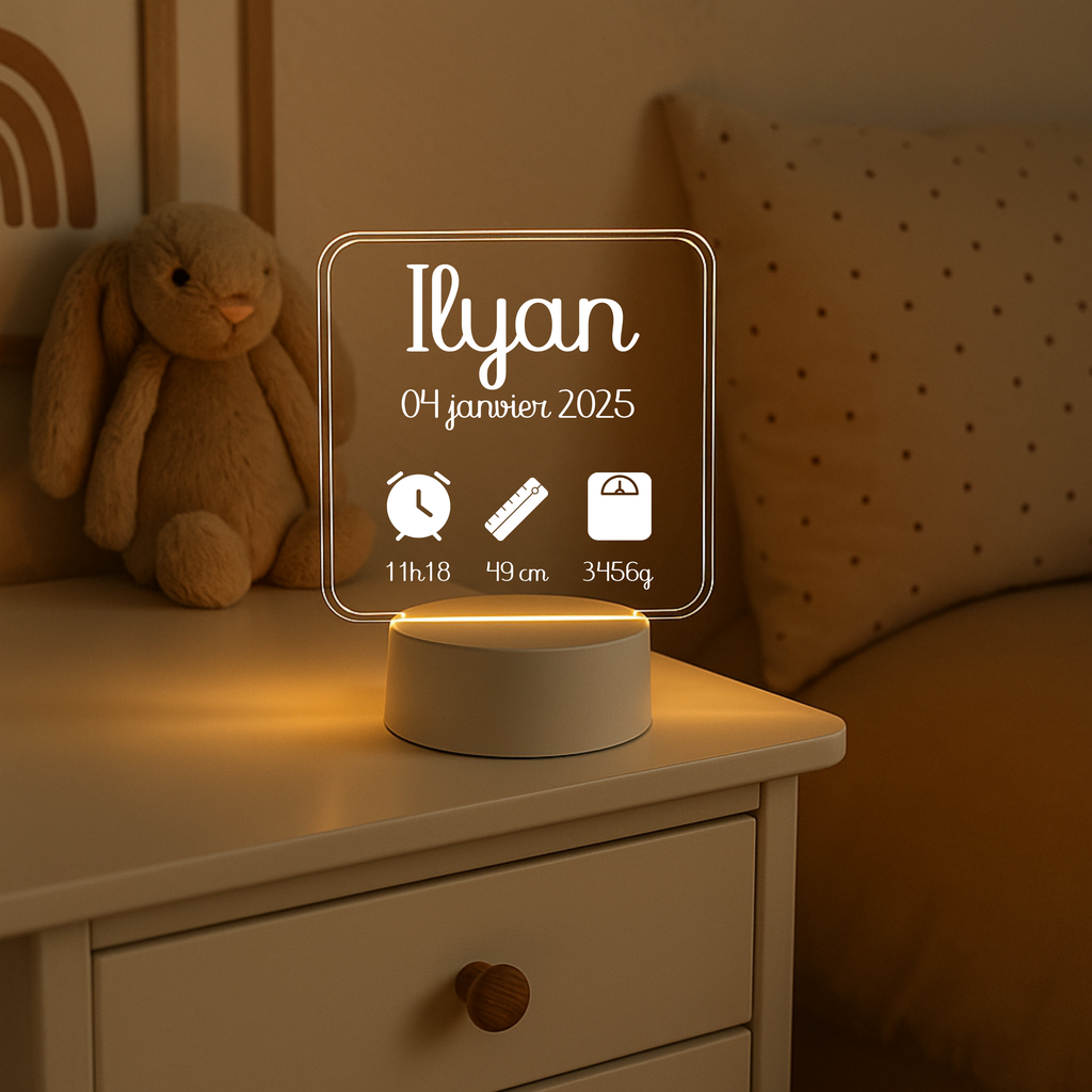 Lampe 3D personnalisée