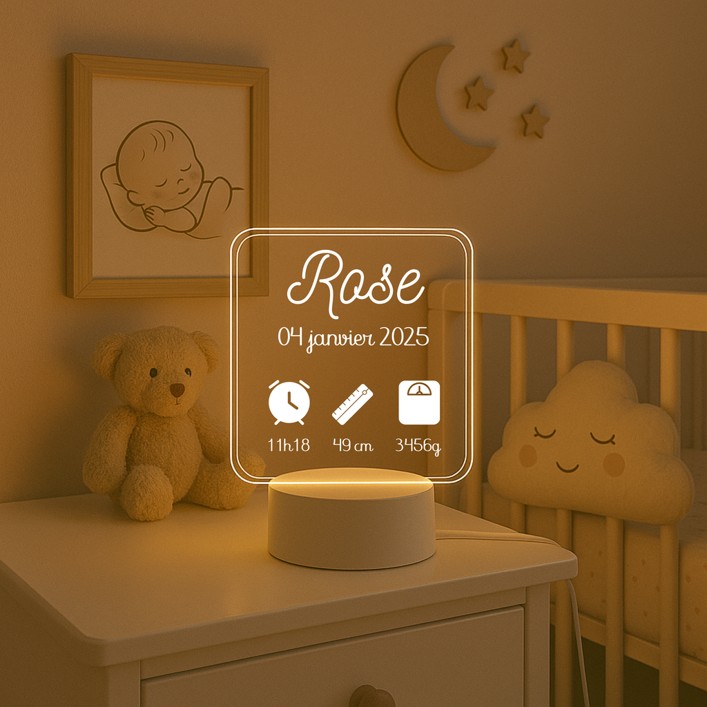 Lampe 3D personnalisée