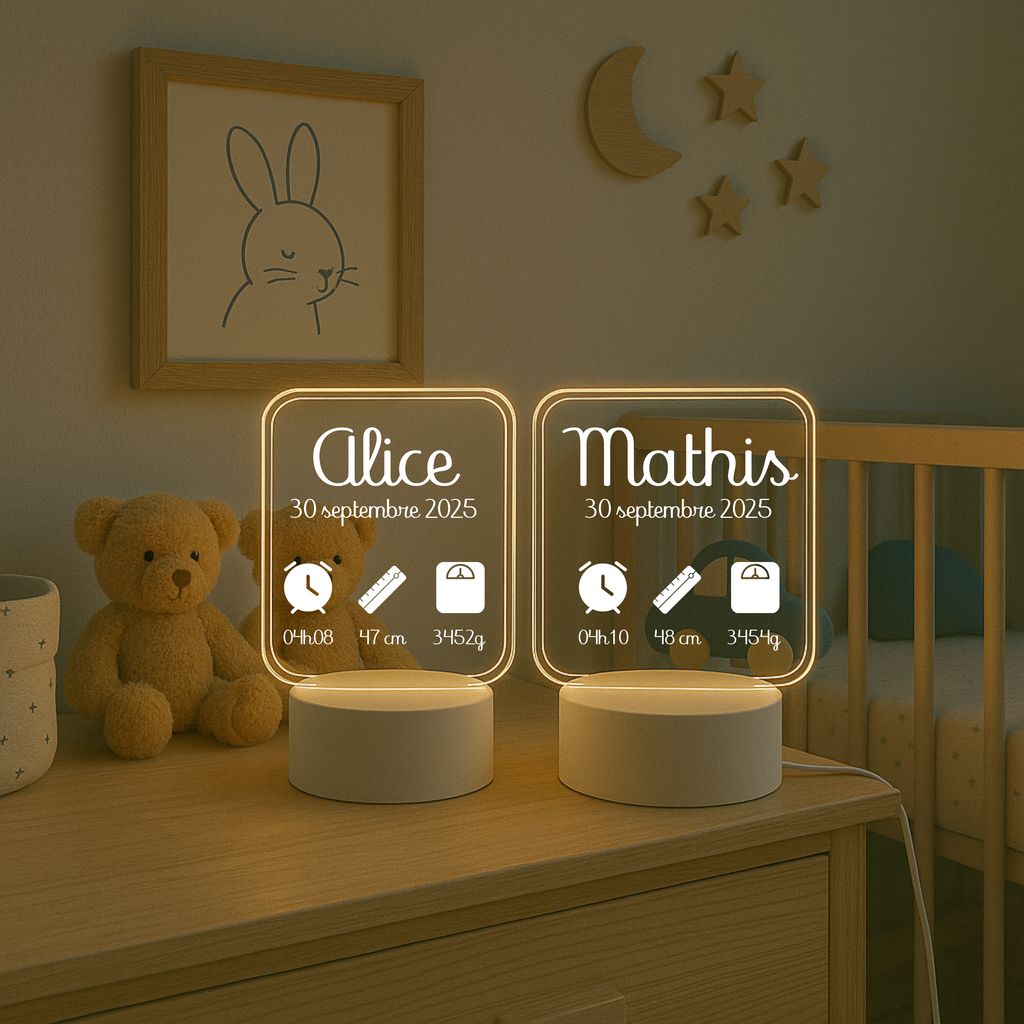 Lampe 3D personnalisée