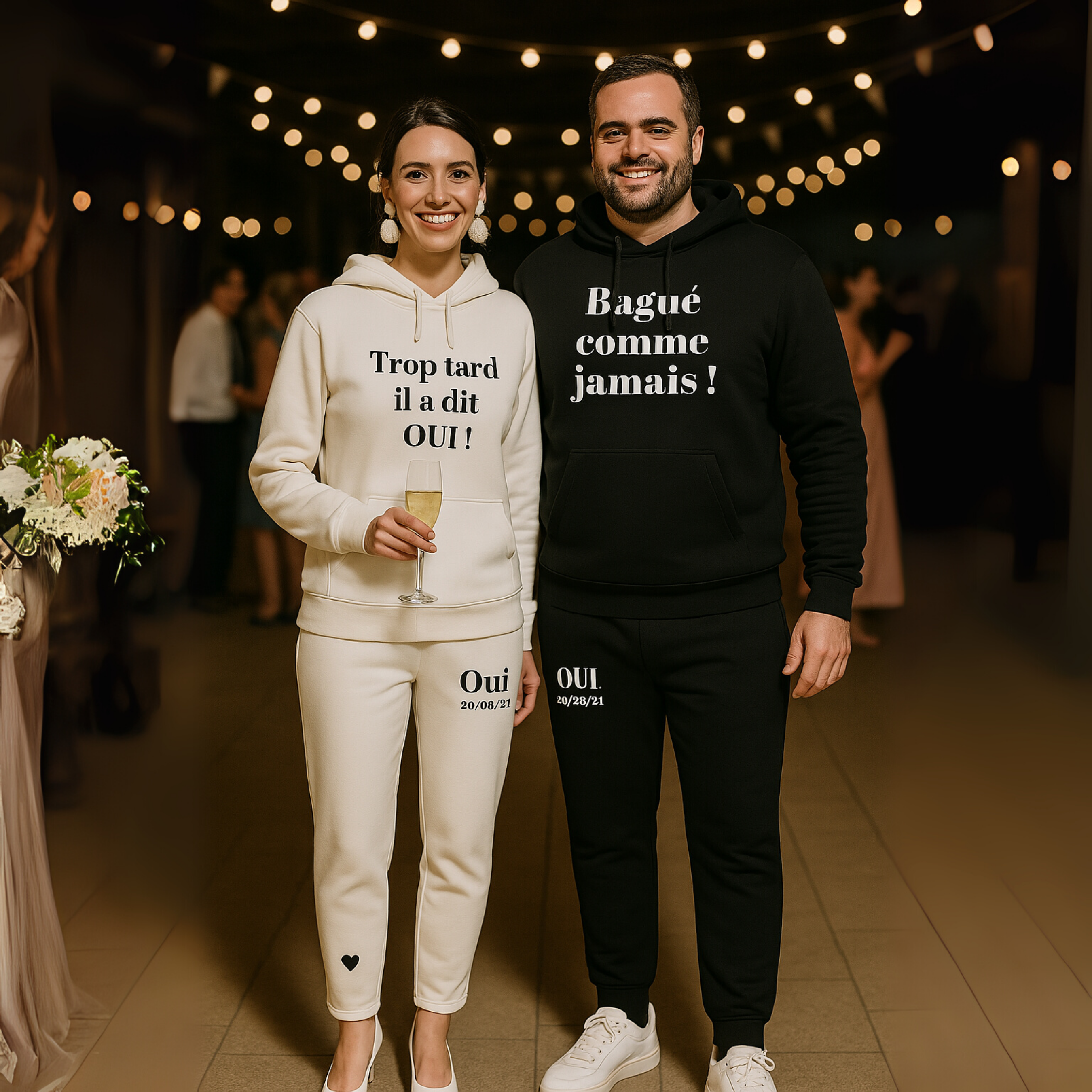 Jogging Capuche Femme Humoristique Mariage