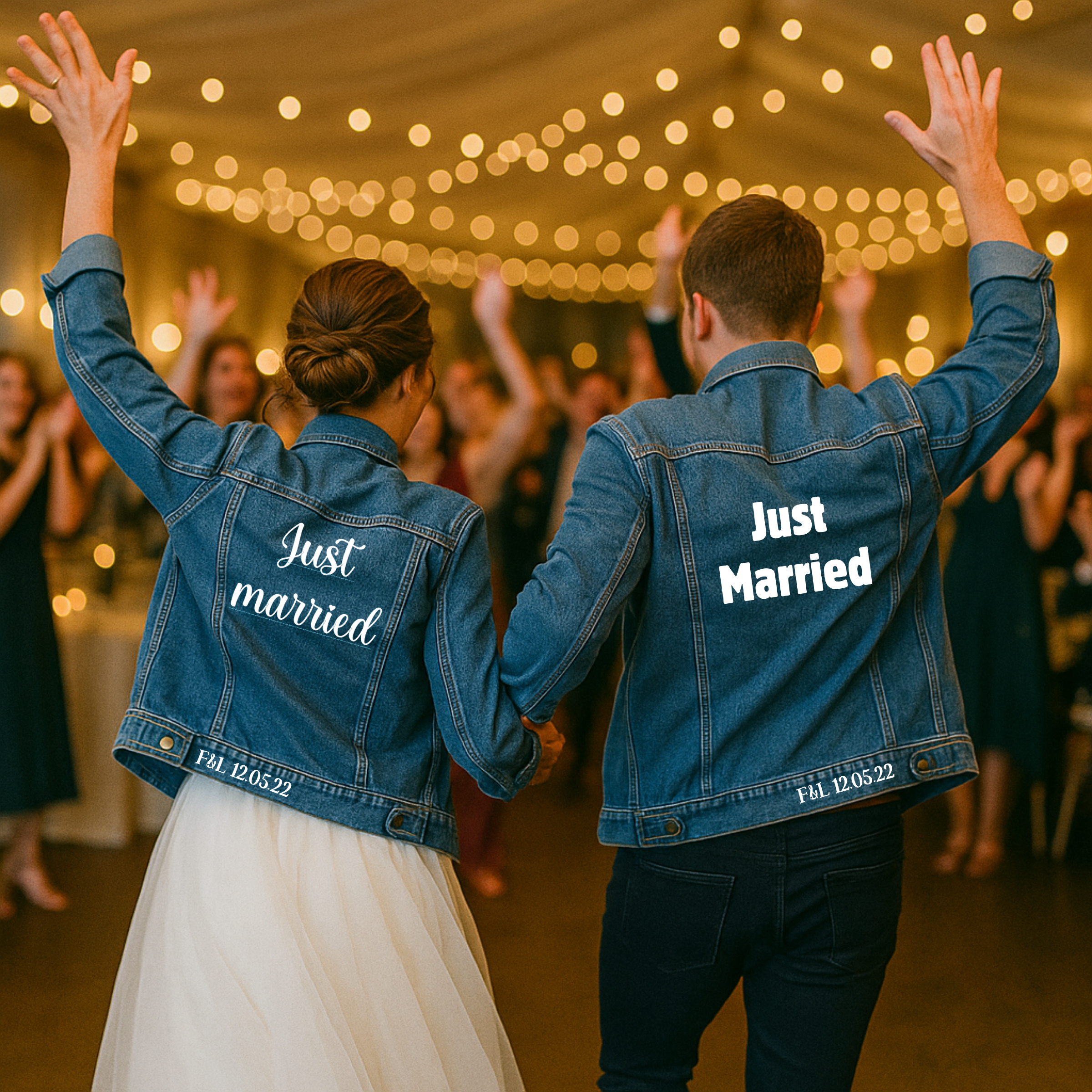 Veste en Jean “Just Married” – Femme