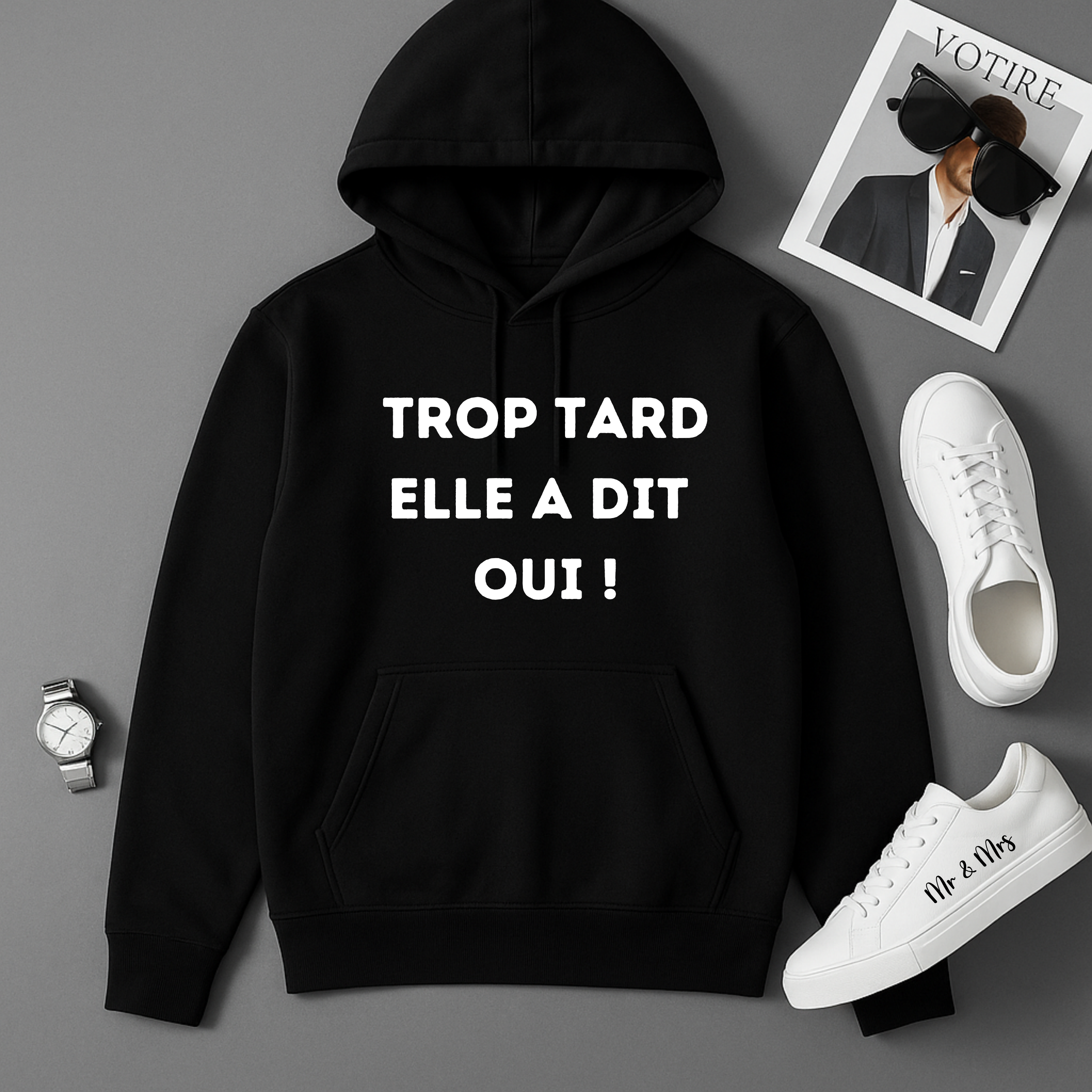 Sweat Capuche Homme Humoristique Mariage