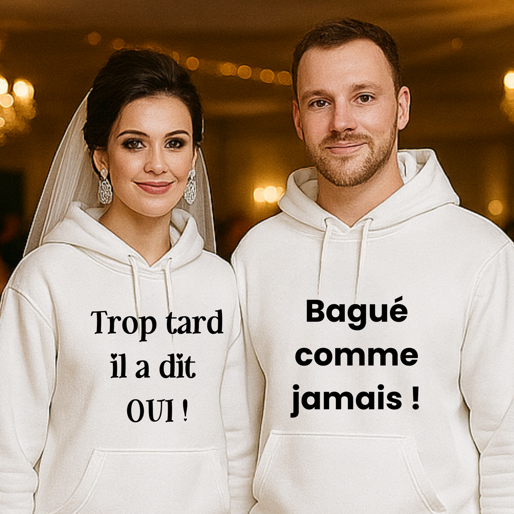 Sweat Capuche Homme Humoristique Mariage