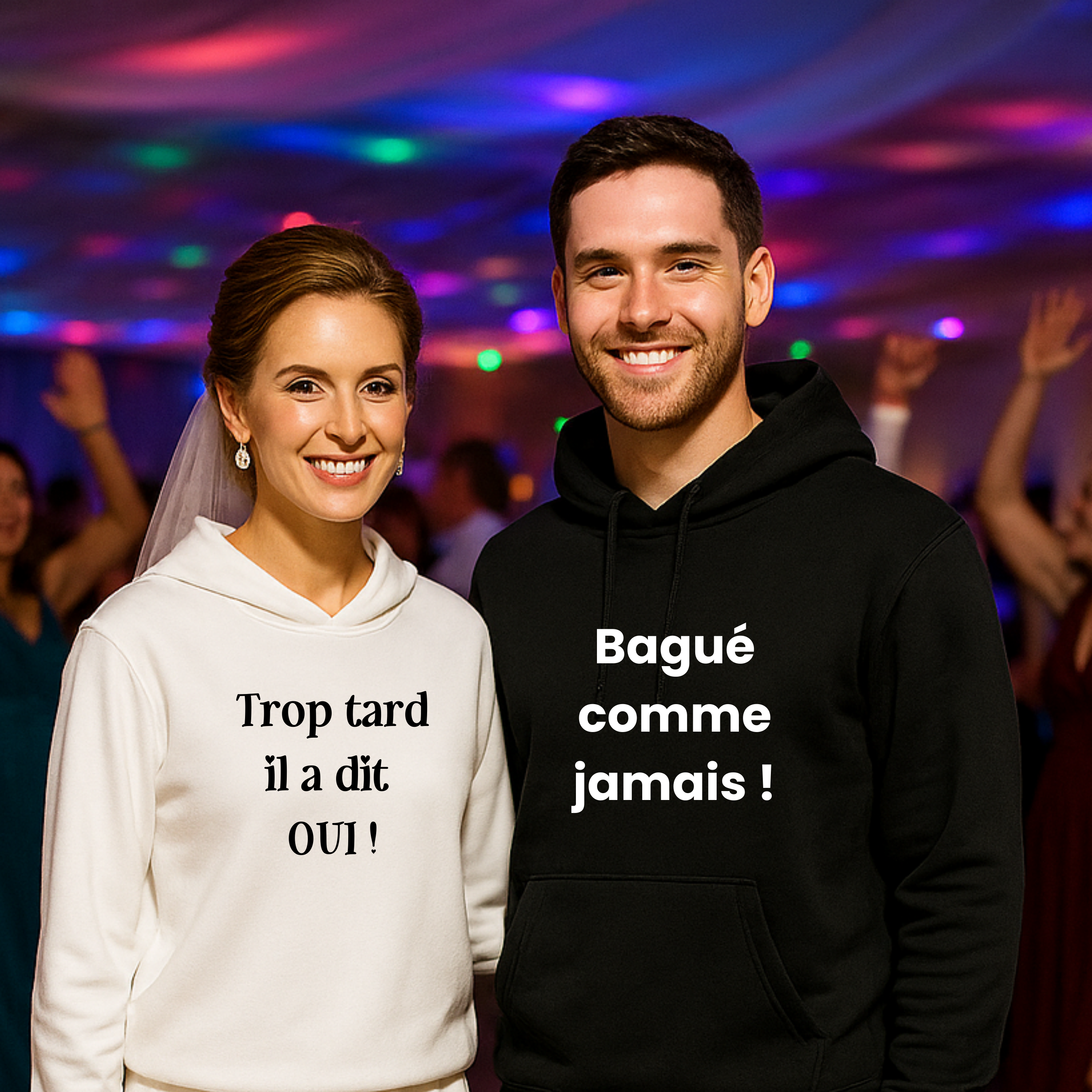 Sweat Capuche Homme Humoristique Mariage
