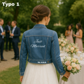 Veste en Jean “Just Married” – Femme