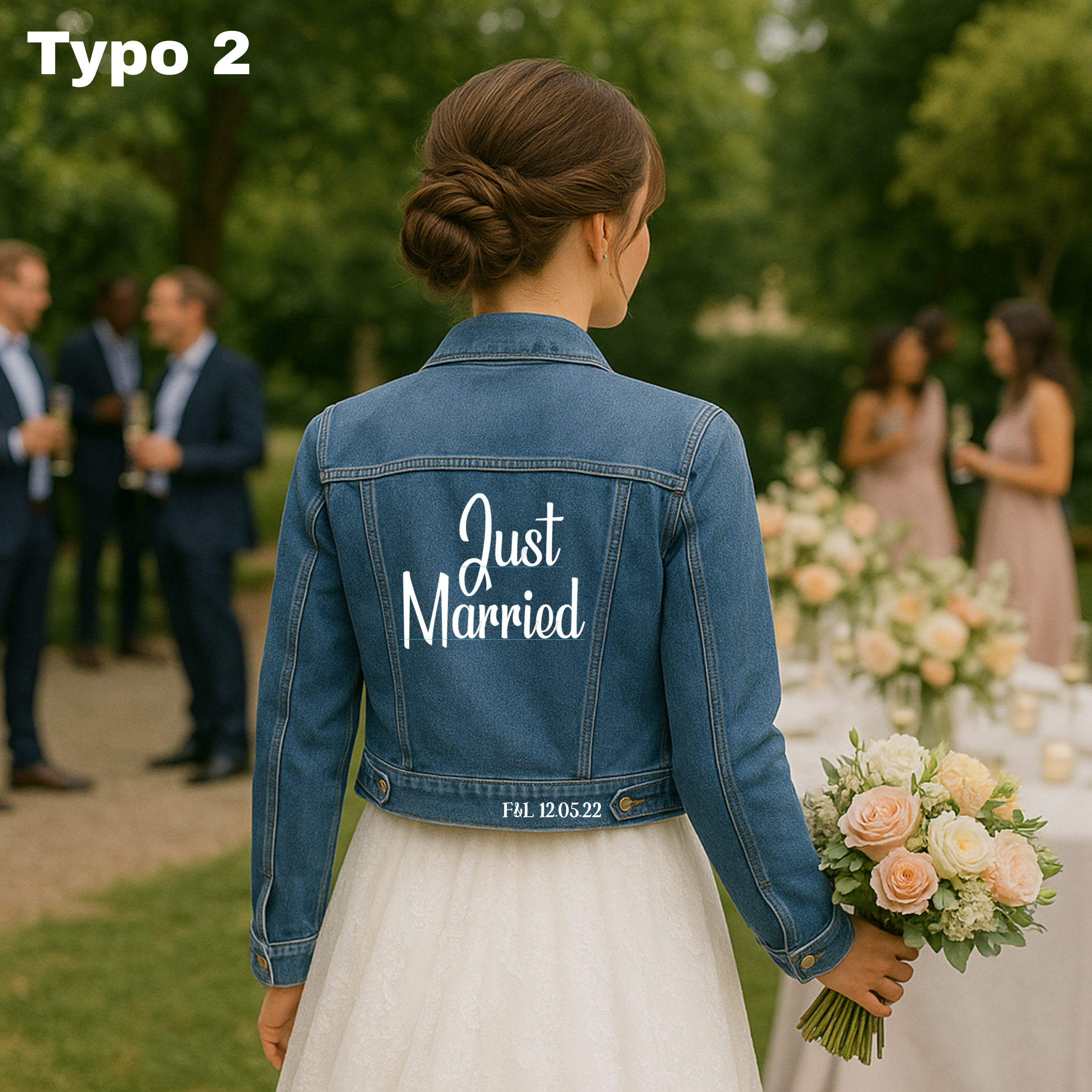 Veste en Jean “Just Married” – Femme