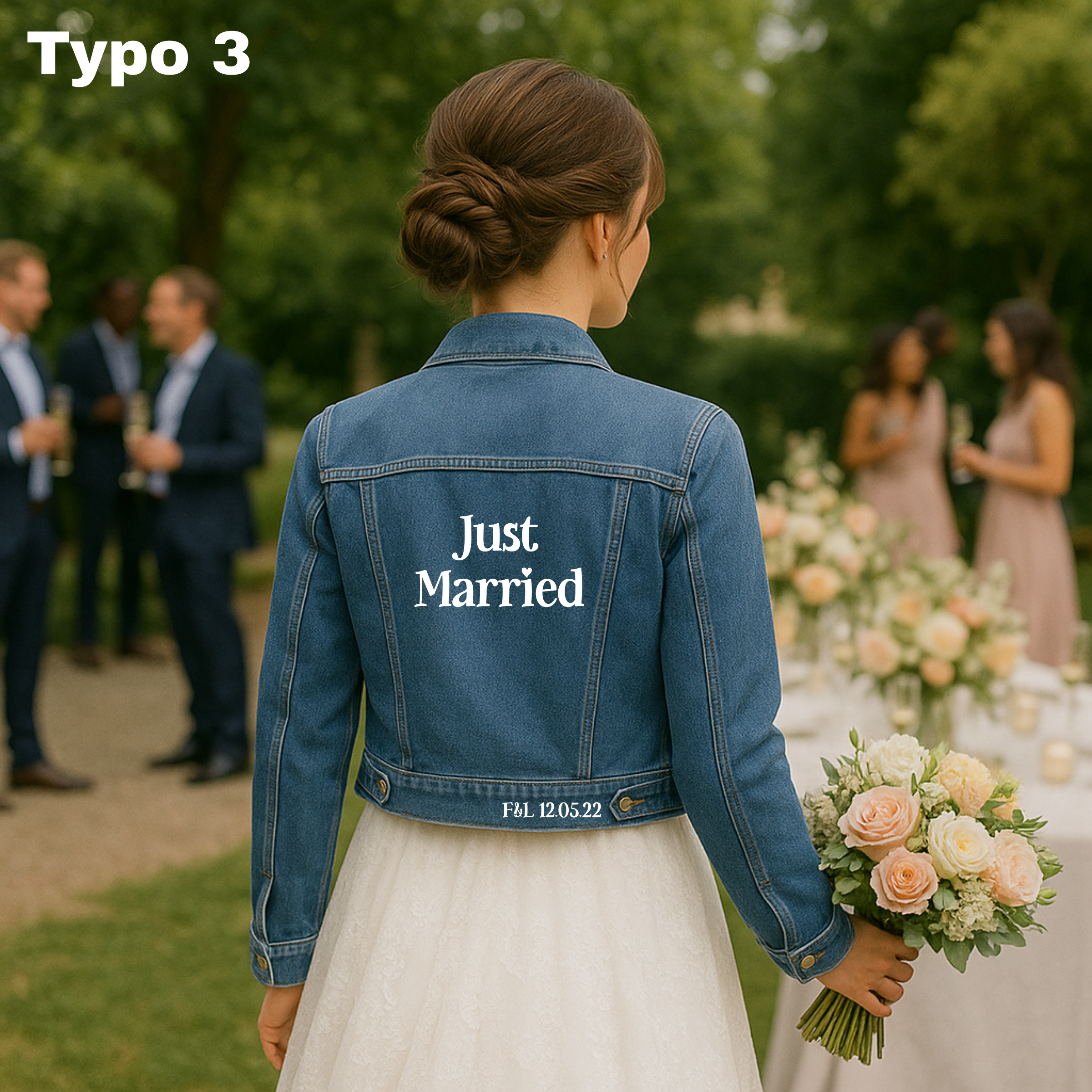Veste en Jean “Just Married” – Femme