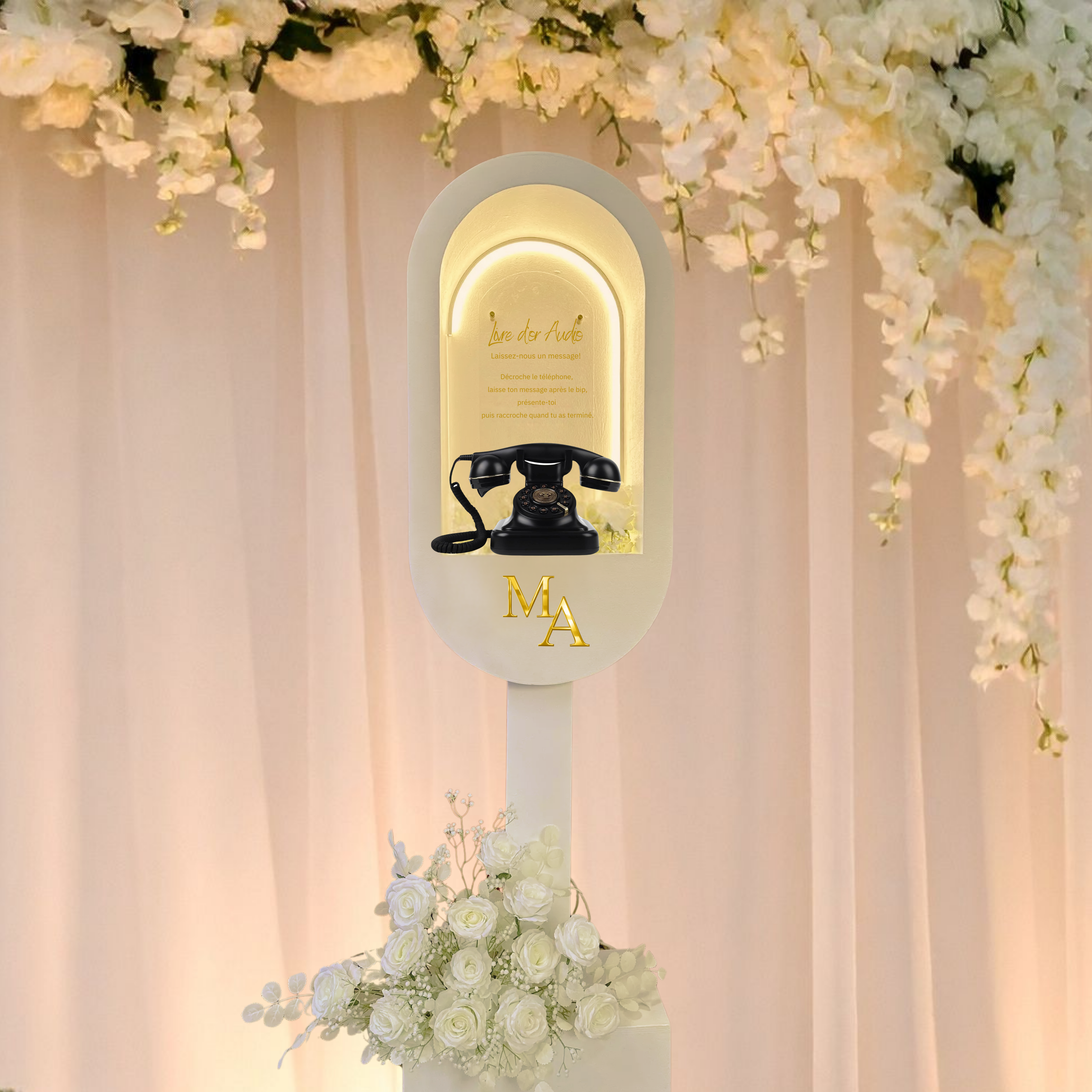 Téléphone “Livre d’Or Audio”