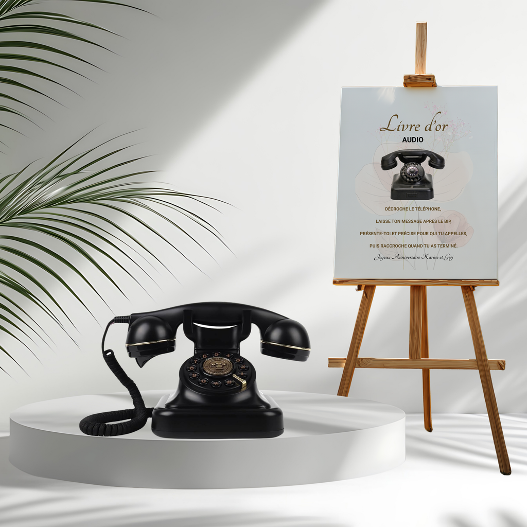 Téléphone “Livre d’Or Audio”